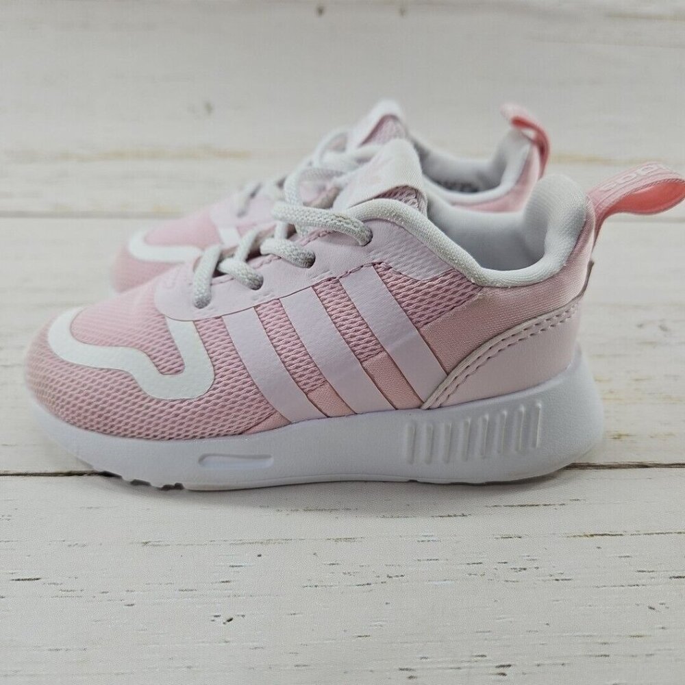Adidas Multix Girls Shoes Size 6K Toddler Athletic Sneakers Pink Low Top GX4812 - Picture 2 of 10